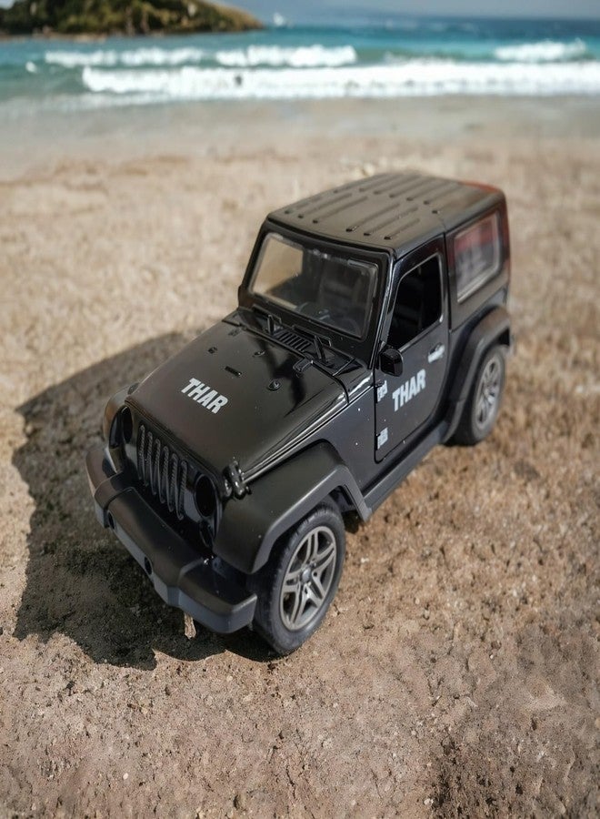 TodFod Die-Cast SUV Model Car 1:24 Scale | 12cm Premium Black Toy | Opening Doors, Pullback Action | Realistic Design for Kids & Collectors - Image 5
